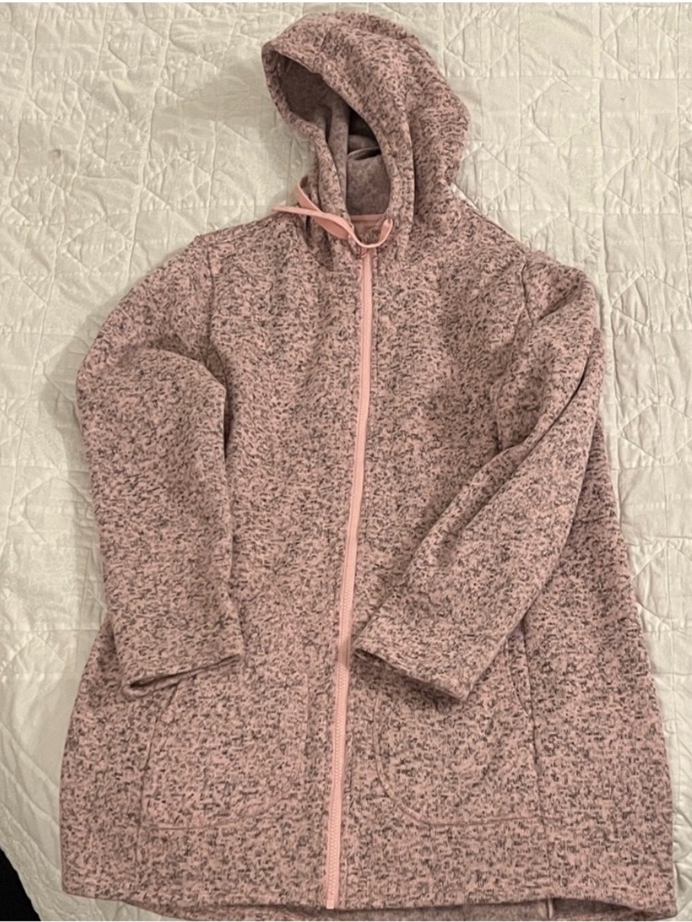 Joe Fresh Active Blush Pink Hooded Fleece